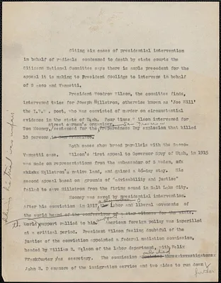 [Charles Ferguson] typed document (draft), [New York, N. Y., 1927?]