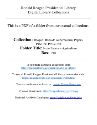 Issue Papers - Agriculture