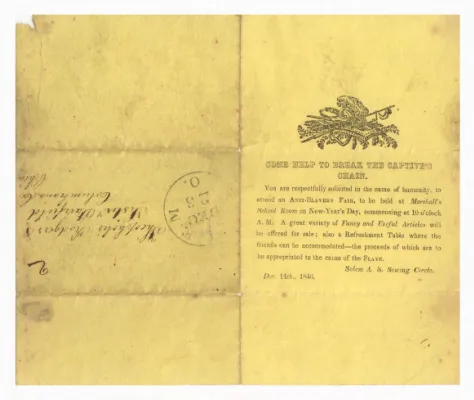 Anti-Slavery Fair Invitation