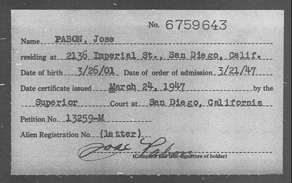 Pabon, Jose - 1947