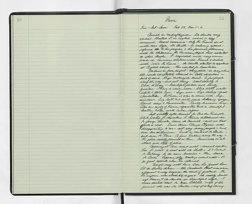 Handwritten journal entry for February 28, 1969-March 2, 1969