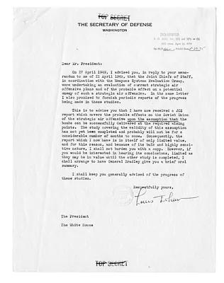 Correspondence Between President Harry S. Truman and Secretary of Defense Louis Johnson