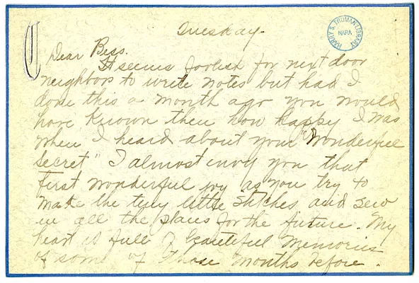 Letter from Helena Crow to Bess W. Truman