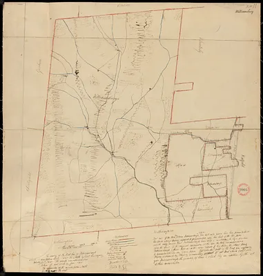 Plan of Williamsburg, surveyor's name not given, dated June 1831