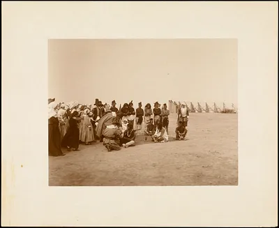 Plymouth Tercentenary Pageant, Pilgrims conduct treaty with Massasoit, April, 1621