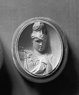 Pendant with an Intaglio of Pallas Athena