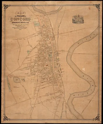 Map of the village of Concord, Merrimack County, N.H
