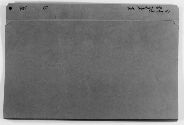 State Department, January-June 15, 1943
