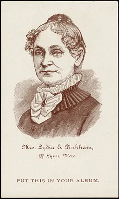 Mrs. Lydia E. Pinkham of Lynn, Mass. Put this in your album.