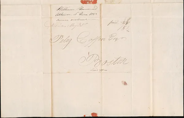 William Hammond to George Coffin, 1 June 1823