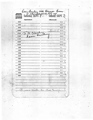 Lyndon Johnson's 1956 Desk Diary I, beginning 9/1/1956