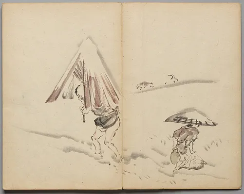 Figures in Snow from Sketch Album