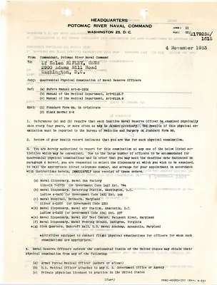 Requests for medical examinations, Helen Ripley, Abbot Academy, class of 1930