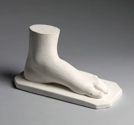 Left foot of ""The White Captive""