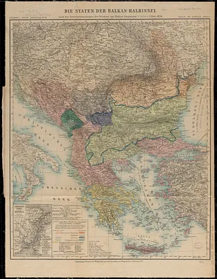 Die staten der Balkan-Halbinsel