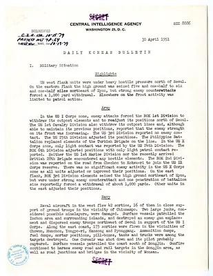 Memorandum, Daily Korean Bulletin