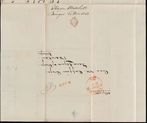 Hazer Mitchell to George Coffin, 24 November 1843