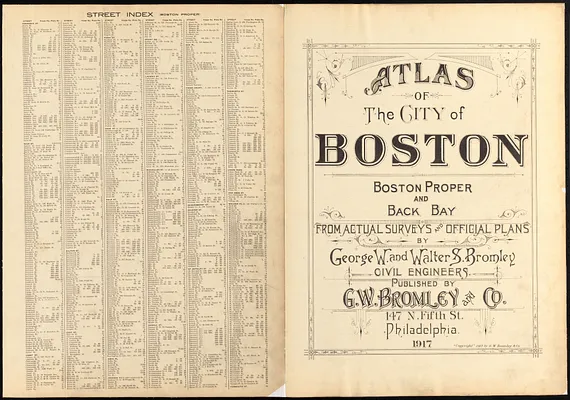 Atlas of the city of Boston : Boston proper and Back Bay