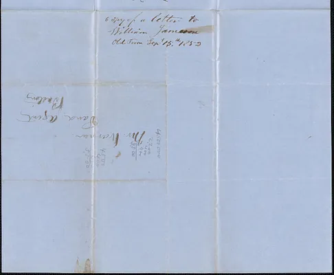 William Jameson to Samuel Warner, 15 September 1853
