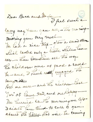 Letter from Madge Gates Wallace to Bess W. Truman