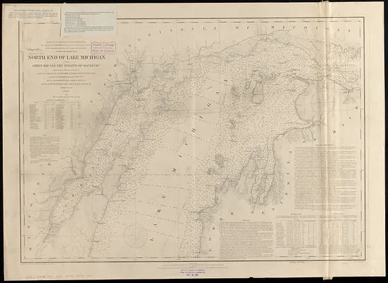 North end of Lake Michigan including Green Bay and the straits of Mackinac