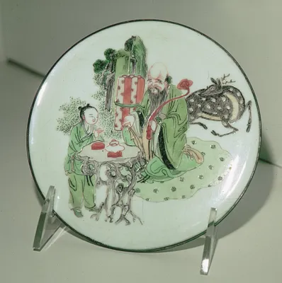 Center of a Broken Dish with Shou Lao