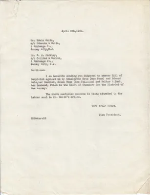 Letters Sent to Edwin Smith [Edwin F. Smith], E.A. Markley, April 8, 1929