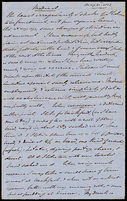 Memorandum from Samuel May, May 21st, 1852