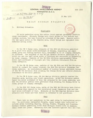 Memorandum, Daily Korean Bulletin