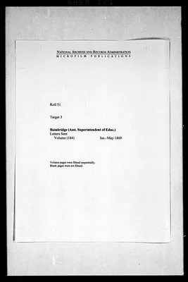 Letters Sent, Volume (184), Jan.-May 1869