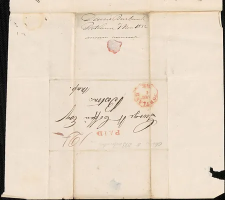 David Burbank to George Coffin, 1 November 1832
