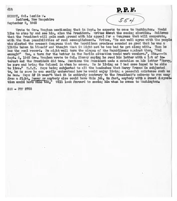Cross Reference Memorandum