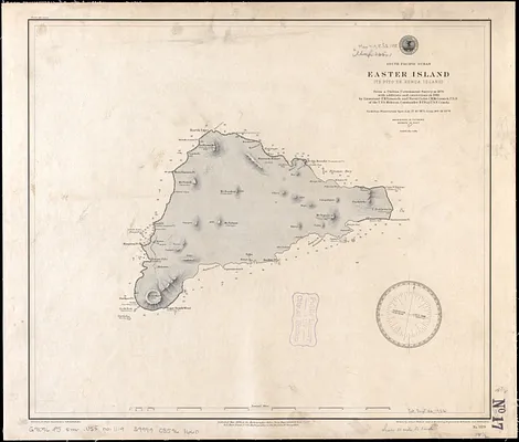 South Pacific Ocean, Easter Island (Te Pito te Henua Island)