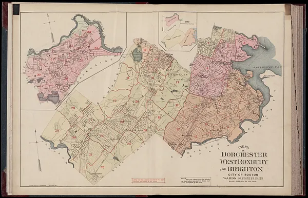 Atlas of Dorchester, West Roxbury and Brighton, city of Boston
