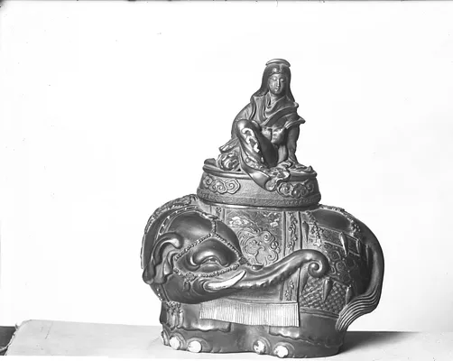 The courtesan Eguchi as Fugen Bosatsu