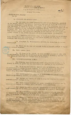 Administrative Bulletin Number 5-B from Chief of Staff W. K. Naylor