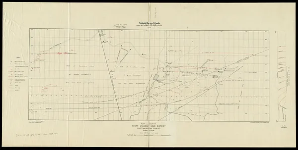 Plan and section, South Uniacke gold district, Hants and Halifax Counties, Nova Scotia
