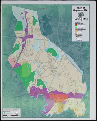 Town of Raynham, MA zoning map