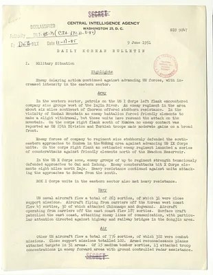 Memorandum, Daily Korean Bulletin