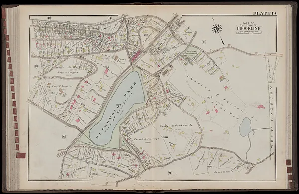 Atlas of the town of Brookline, Norfolk County, Massachusetts
