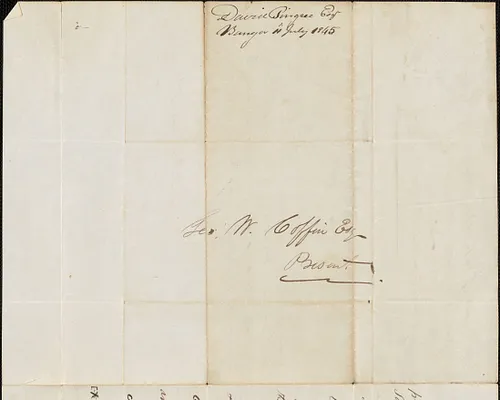 David Pingree to George Coffin, 11 July 1845