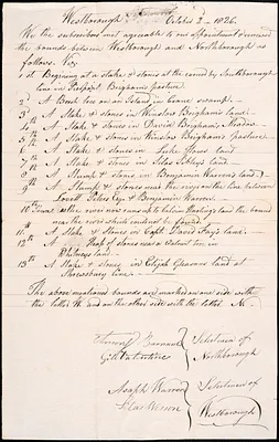 Perambulations of Town Boundary, 1826-1838