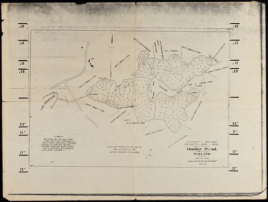 Commonwealth of Massachusetts Metropolitan - Water - Works, Dudley Pond, Wayland