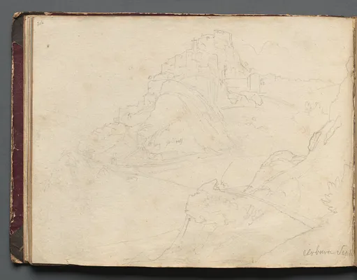 Album with Views of Rome and Surroundings, Landscape Studies, page 20b: "Cervera"