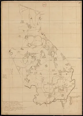 Plan of Raynham made by Godfrey Robinson, dated September 27, 1831