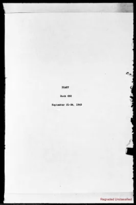 Volume 666, September 21 – September 24, 1943