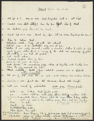 Sacco-Vanzetti Case Records, 1920-1928. Prosecution Papers. Notes (handwritten), n.d. Box 27, Folder 21, Harvard Law School Library, Historical & Special Collections