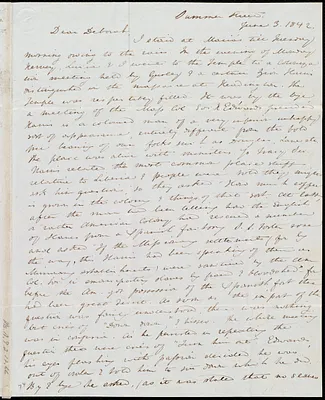 Letter from Anne Warren Weston, Summer Street, [Boston], to Debora Weston, June 3, 1842