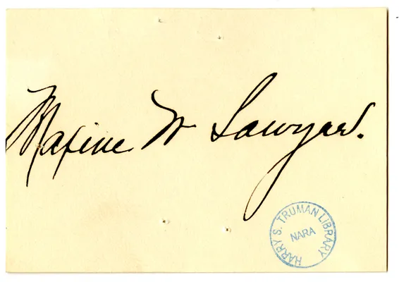 Wedding Gift Card from Maxine Sawyer