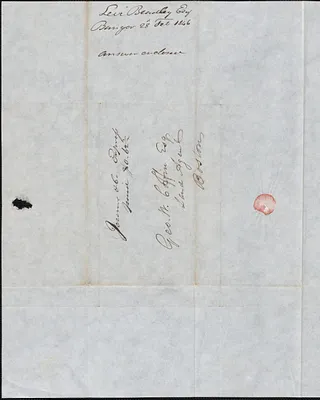 Levi Bradley to George Coffin, 28 February 1846